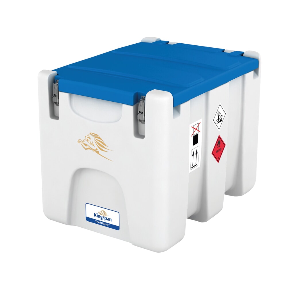 Kingspan® BlueTruckMaster®, AdBlue®-Tank, 12 V DC-Pumpe, 35 l/min, automatische Zapfpistole, 200 Liter Produktabbildung: Kingspan® BlueTruckMaster®, AdBlue®-Tank, 12 V DC-Pumpe, 35 l/min, automatische Zapfpistole, 200 Liter