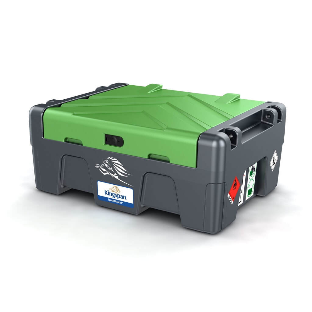 Kingspan® TruckMaster®, Diesel-Tank, Flachbau, 12 V DC-Pumpe, 35 l/min, 200 Liter Produktabbildung: Kingspan® TruckMaster®, Diesel-Tank, Flachbau, 12 V DC-Pumpe, 35 l/min, 200 Liter