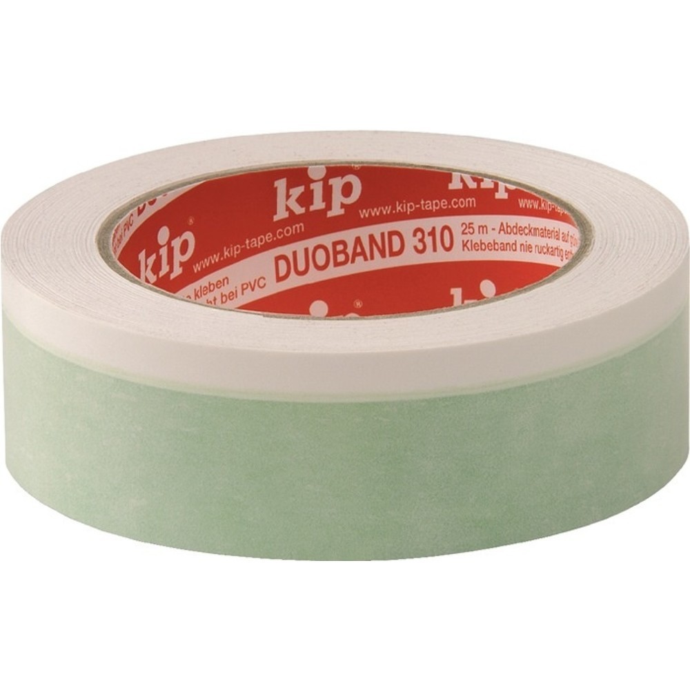 Illustration du produit: KIP Ruban adhésif double face Duoband 310, vert / blanc, longueur 25 m largeur 25 mm, rouleau