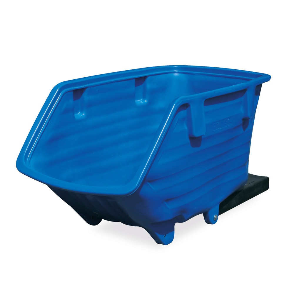 Produktabbildung Nr. 1: Kingspan® Kippbehälter aus PE mit Kippmechanismus, Gabeltaschen, Volumen 0,75 m³