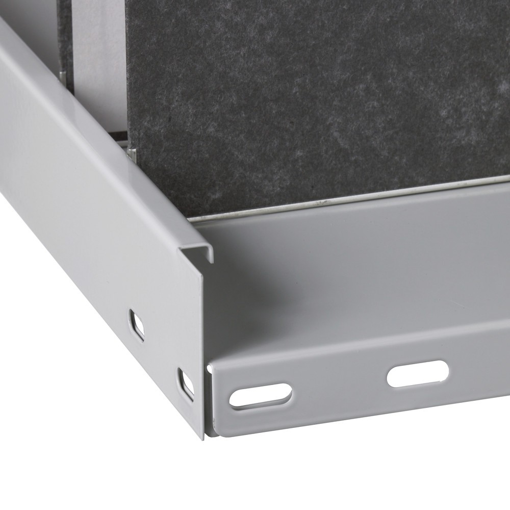 N° de l'image du produit 3 : Rayonnage de bureau SCHULTE travée de base, utilisable d’un seul côté, avec barres de butée, CT 85 kg, HxlxP 2 500 x 1 300 x 300 mm