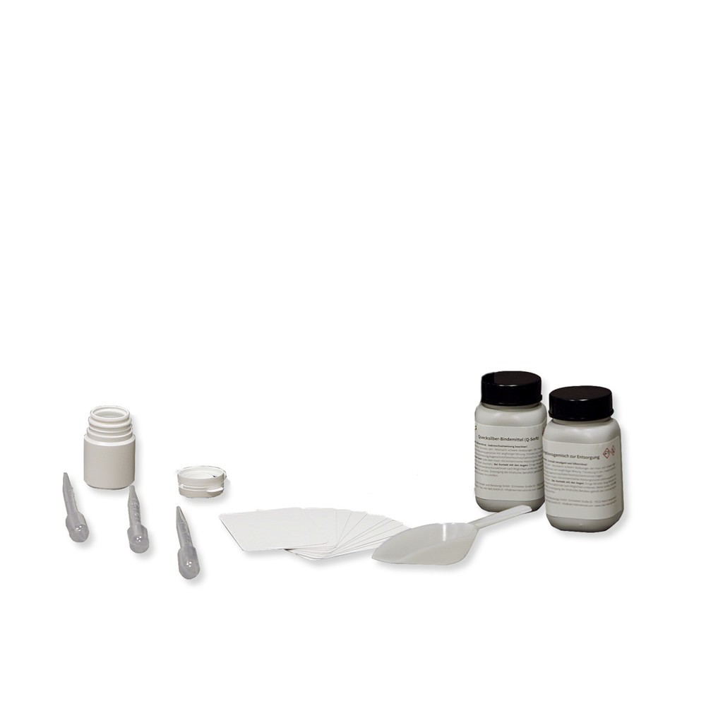 N° de l'image du produit 2 : Kit d’intervention en cas de déversement avec absorbeur de mercure, carton