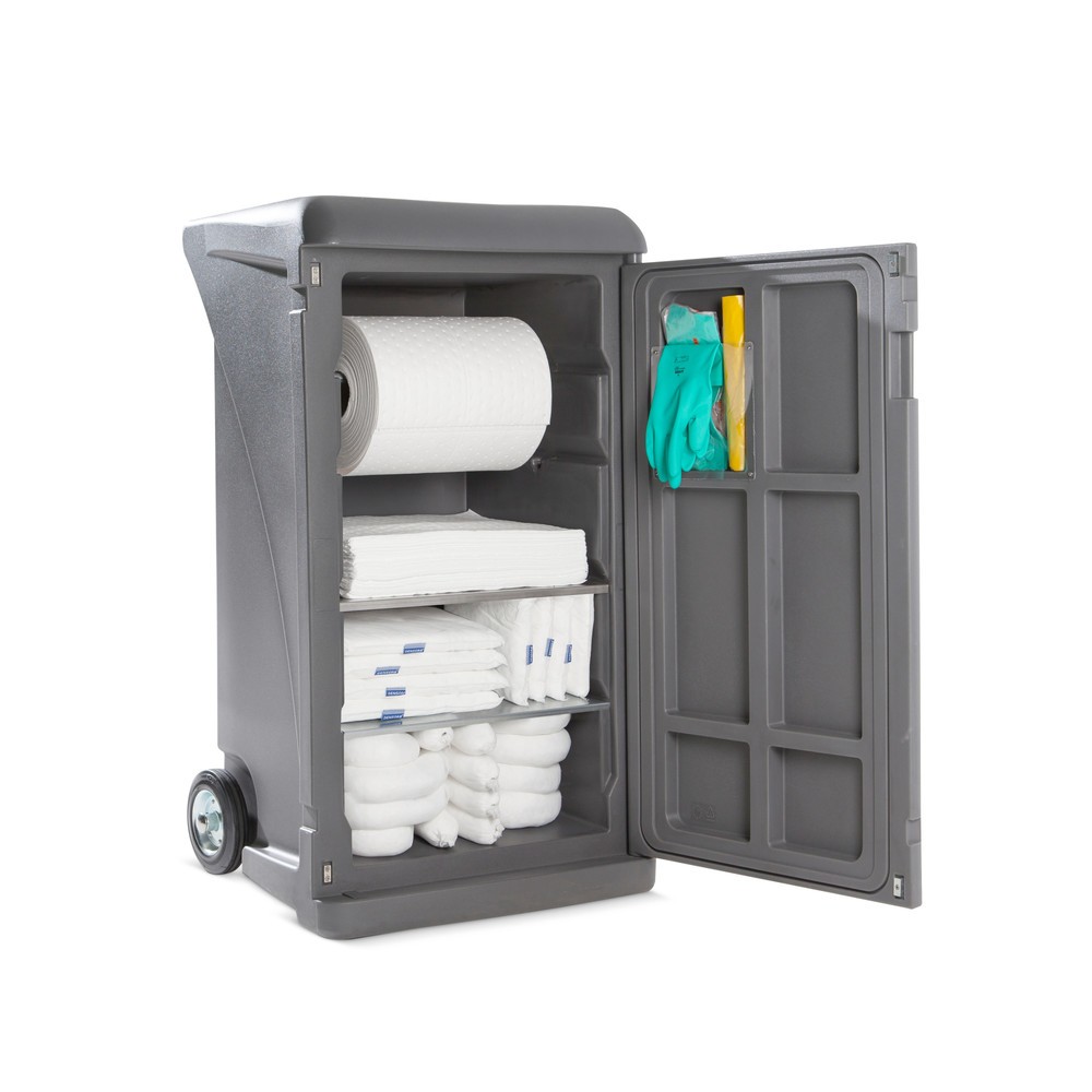 Illustration du produit: Kit d’urgence en caddy, huile, capacité d’absorption 218 l