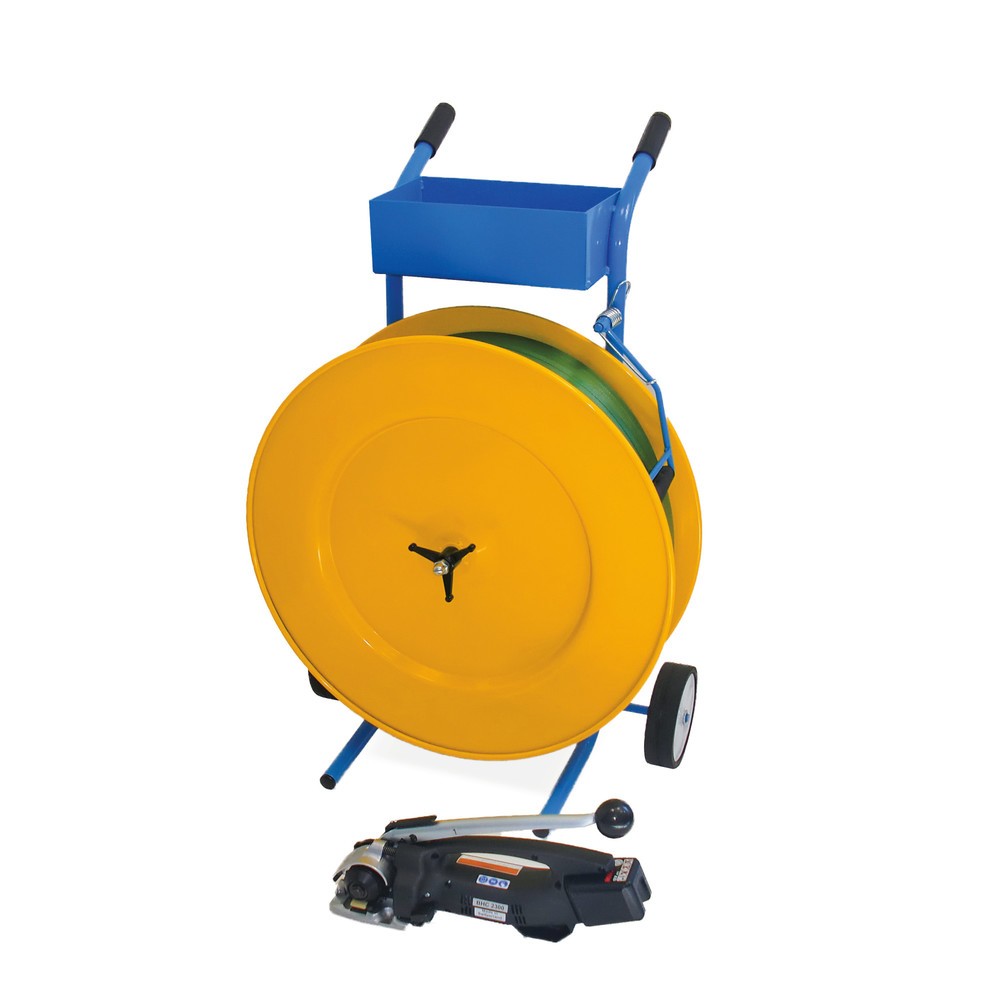 Imagen del producto: Kit de flejado Komfort para flejes PET, uso continuo, para flejes de 13 mm de anchura