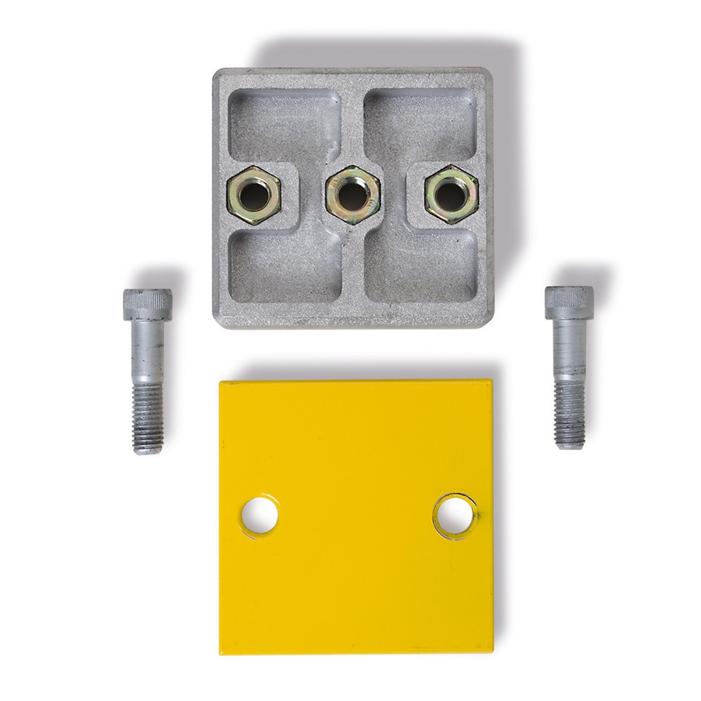 Illustration du produit: Kit de rallonge pour barrières de déflecteur, galvanisé + plastifié, jaune