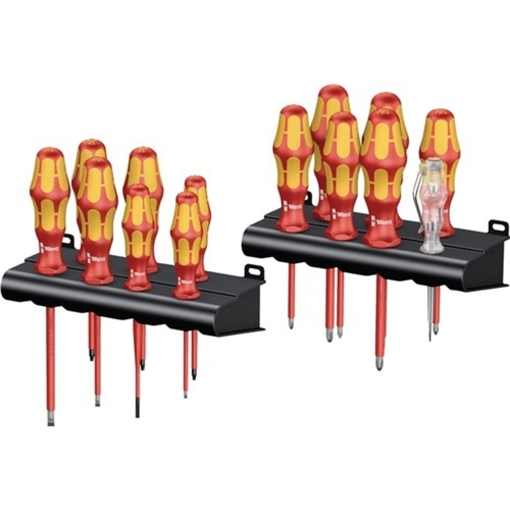 Illustration du produit: Jeu de tournevis Kraftform Big Pack 100 VDE 16 pièces fente/PH/PZD/TX/+-(SL/PZD)