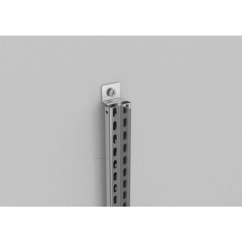 N° de l'image du produit 2 : Kit pour chevillage au mur pour étagère à dossiers META, unilatéral, gris clair, AF