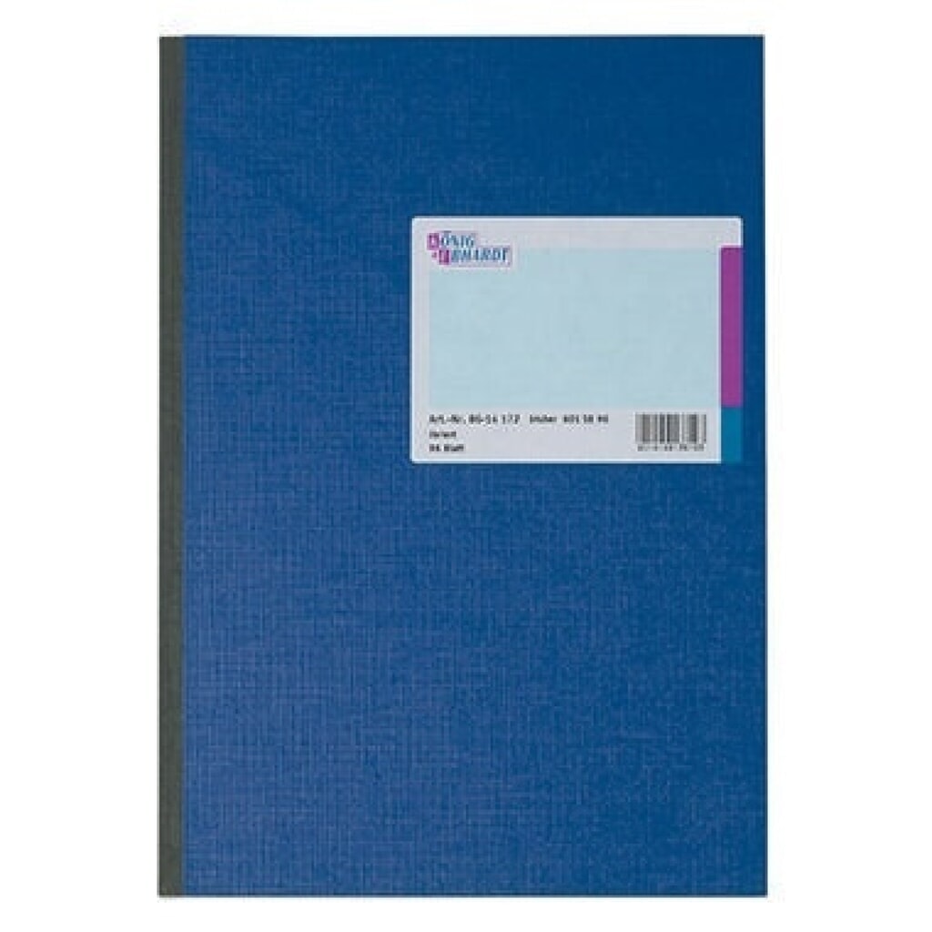 Produktabbildung: König & Ebhardt Kladde 8616172 DIN A6 liniert 96Blatt blau