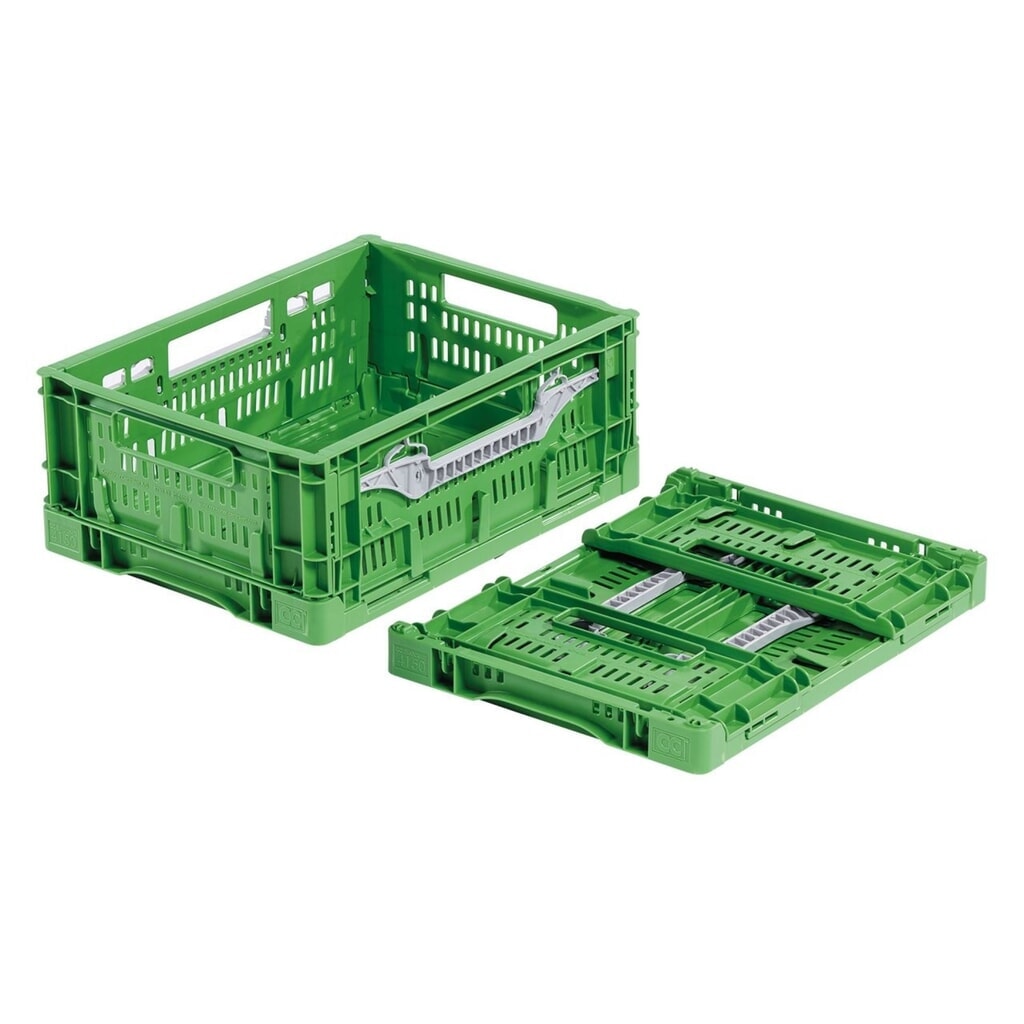 Alpha Eurobox aus PPC, Klappkiste mit durchbrochenen Wänden, HxBxT 160 x 300 x 400 mm Produktabbildung Nr. 3: Alpha Eurobox aus PPC, Klappkiste mit durchbrochenen Wänden, HxBxT 160 x 300 x 400 mm