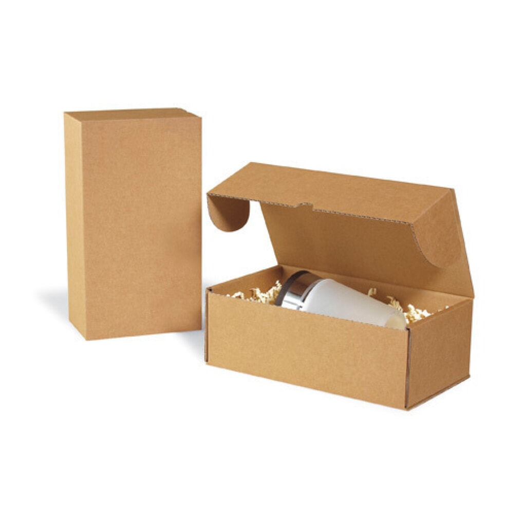 Produktabbildung: Klappschachtel, 1-wellig, HxBxT 91 x 265 x 155 mm, braun, für DIN A5, 50 Stk/VE
