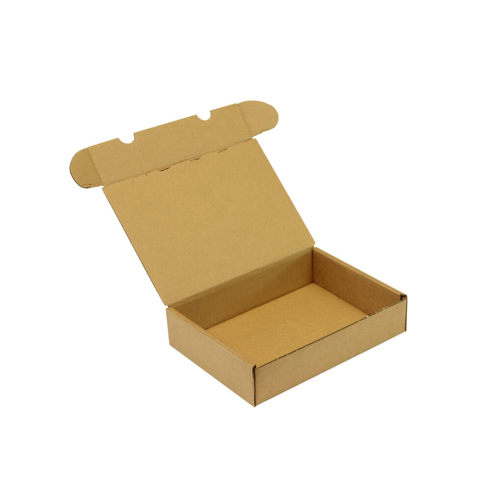 Klappschachtel 1-wellig, 235 x 175 x 55 mm, Qualität 1.40 B, braun, DIN C5 Produktabbildung: Klappschachtel 1-wellig, 235 x 175 x 55 mm, Qualität 1.40 B, braun, DIN C5