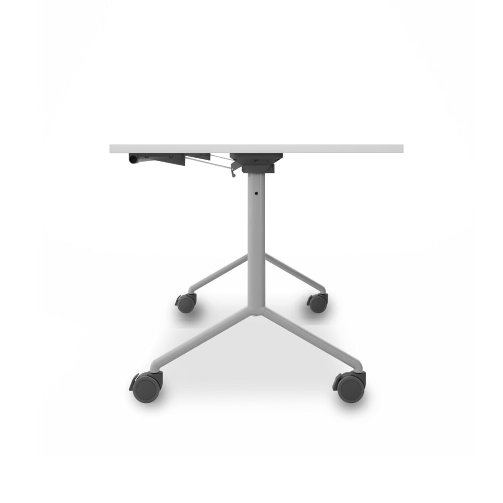 Produktabbildung: Geramöbel Klapptisch auf Rollen, BxT 1.600 x 800 mm, weiß