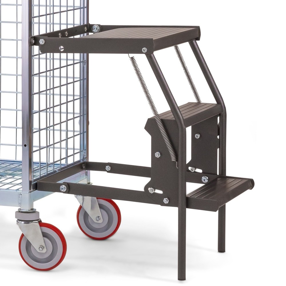 Produktabbildung: Klapptritt-Erweiterungs-Set für Ameise® Kommissionierwagen AK-L, inkl. Griffe