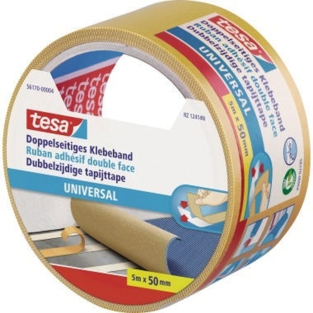 tesa® Klebeband Universal 56170-00004-01 doppels. 50mmx5m Produktabbildung: tesa® Klebeband Universal 56170-00004-01 doppels. 50mmx5m