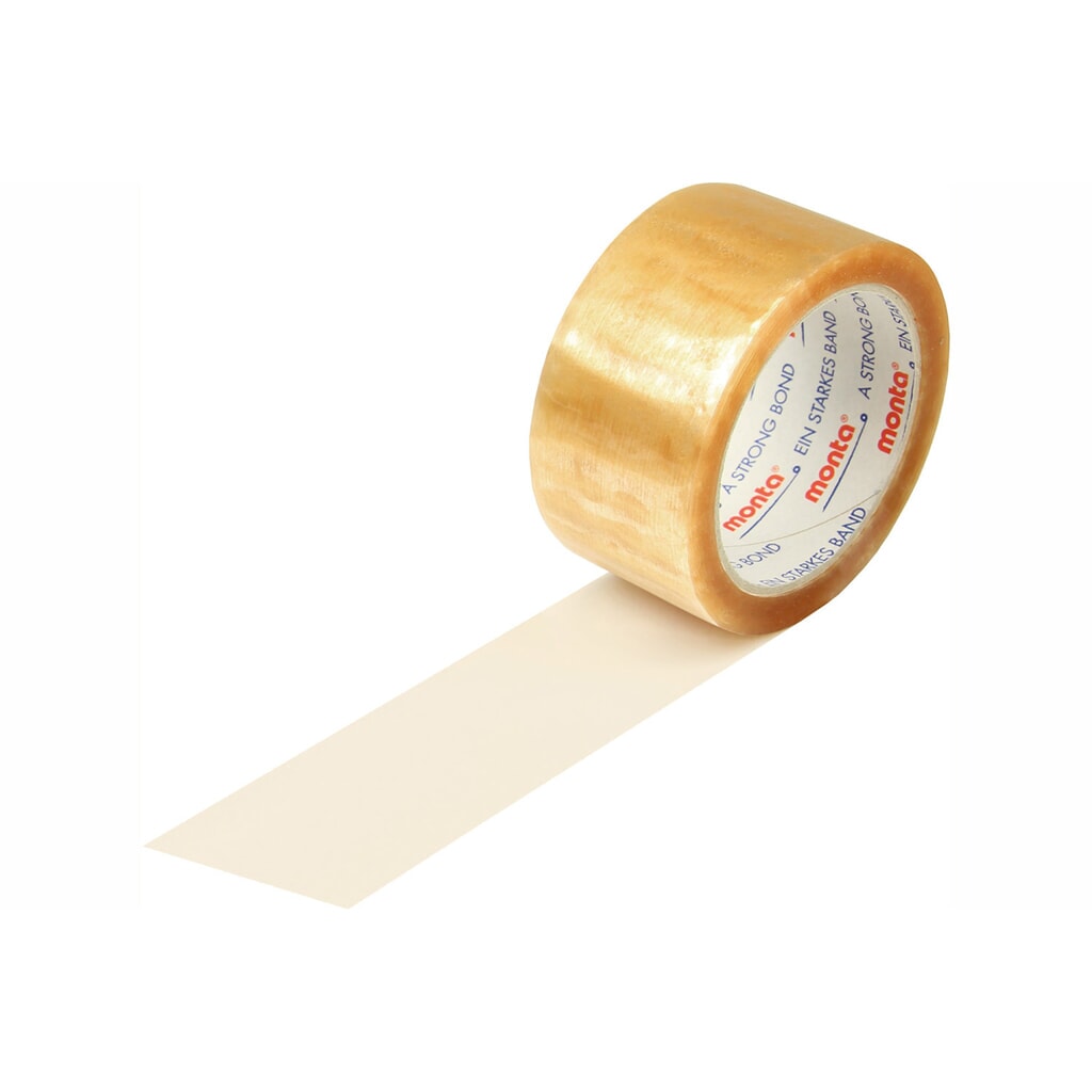 Klebeband monta, PP, 48 µ, BxL 50 mm x 66 lfm, transparent, 36 Stk/VE Produktabbildung: Klebeband monta, PP, 48 µ, BxL 50 mm x 66 lfm, transparent, 36 Stk/VE