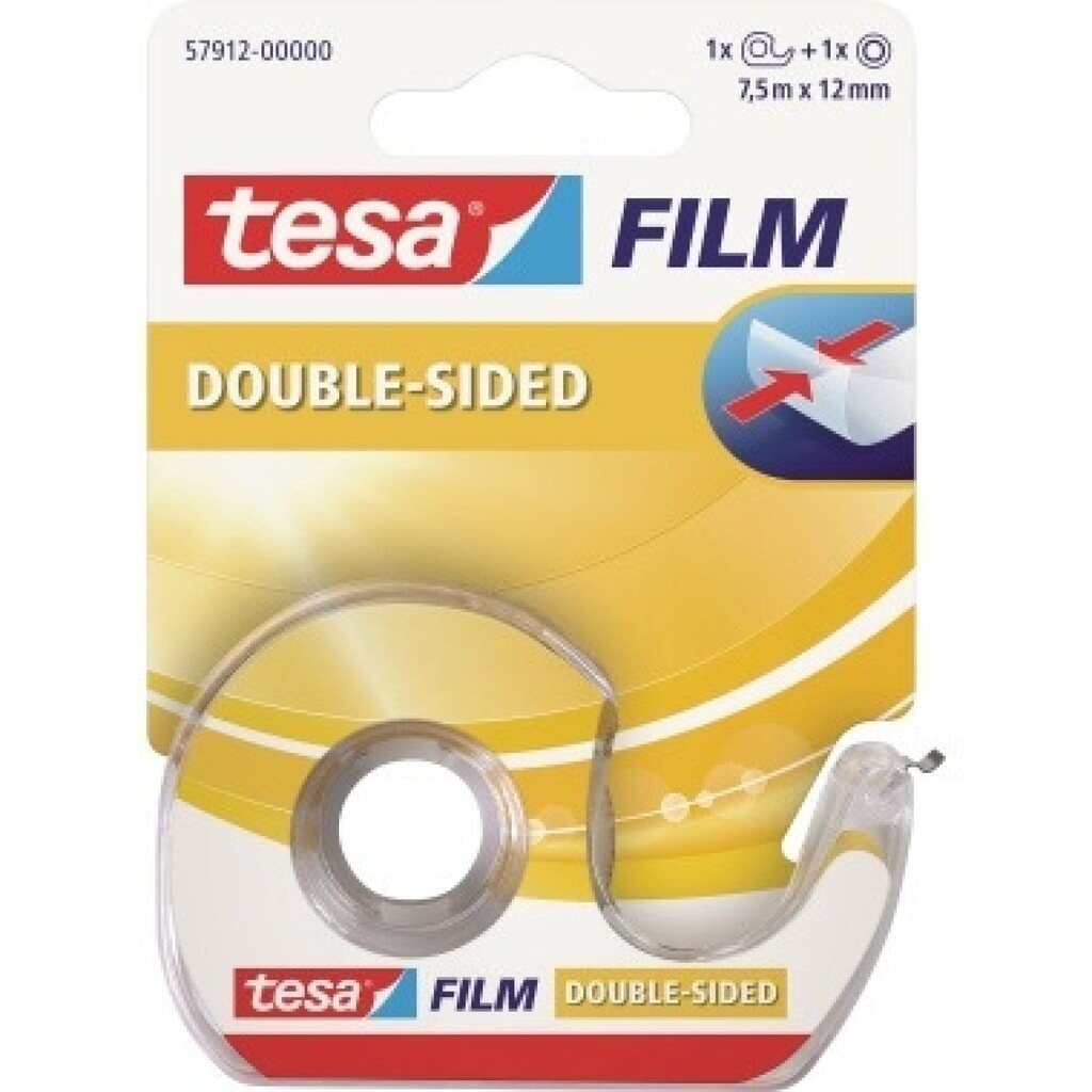 tesa® Klebefilm 57912 7,5mx12mm inkl. Einwegabroller auf Karte Produktabbildung: tesa® Klebefilm 57912 7,5mx12mm inkl. Einwegabroller auf Karte