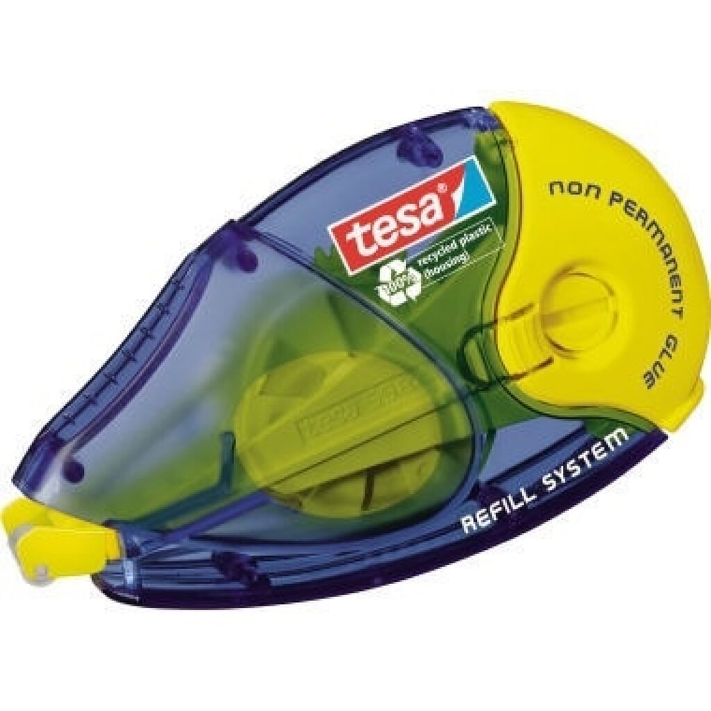 tesa® Kleberoller ecoLogo 59200-00005 8,4mmx14m non permanent Produktabbildung: tesa® Kleberoller ecoLogo 59200-00005 8,4mmx14m non permanent