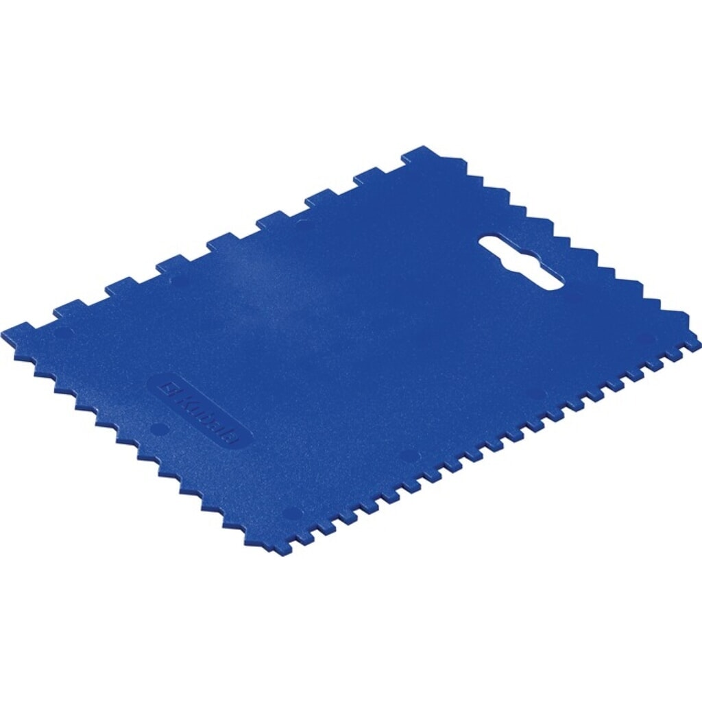 Kleberspachtel L.177mm B.130mm Zahn 4x4x4 mm/8x8x8mm Ku.(PP) Produktabbildung: Kleberspachtel L.177mm B.130mm Zahn 4x4x4 mm/8x8x8mm Ku.(PP)