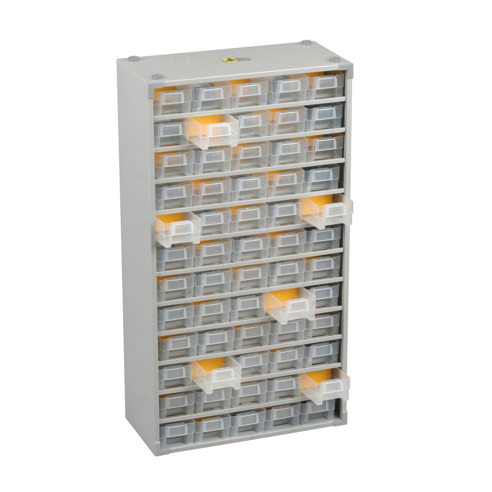 Produktabbildung: Allit Kleinteilemagazin BASIC, mit Metallgehäuse, 60 Schubladen