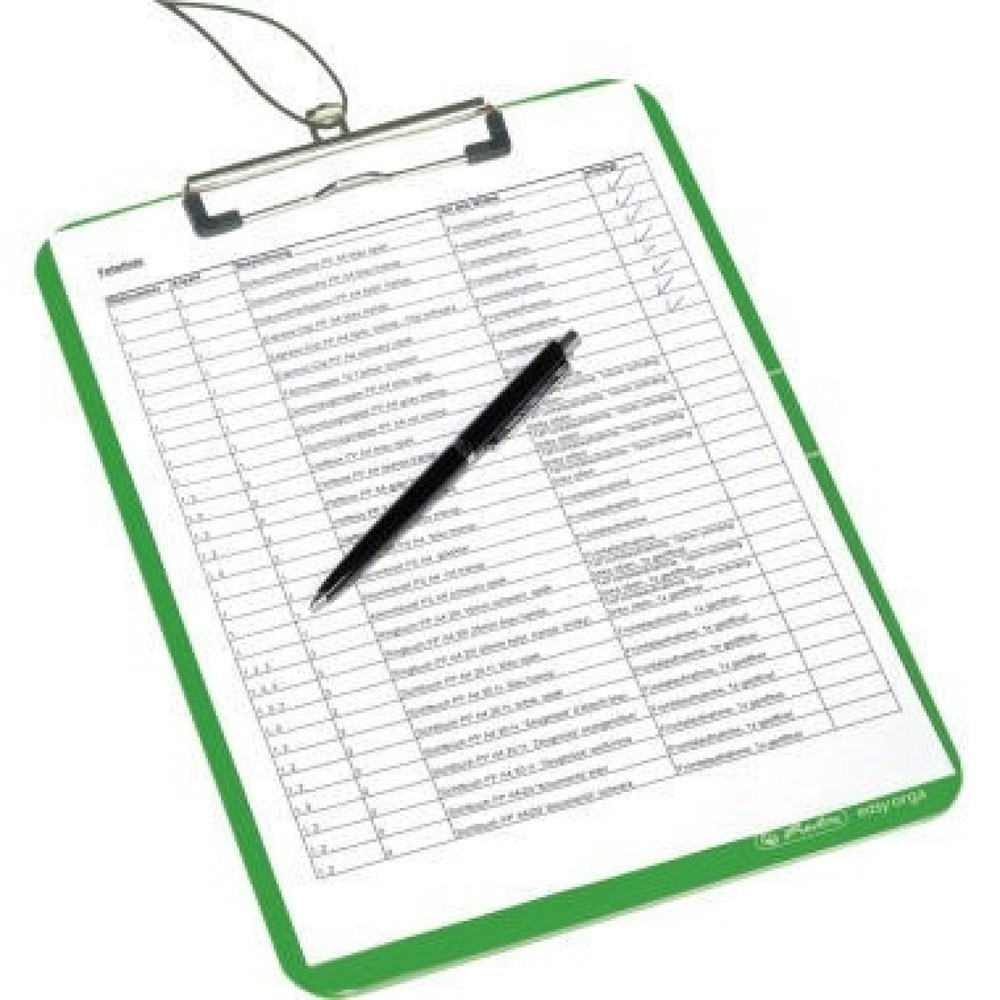 Produktabbildung: Herlitz Klemmbrett 11226610 DIN A4 PS opak apfel
