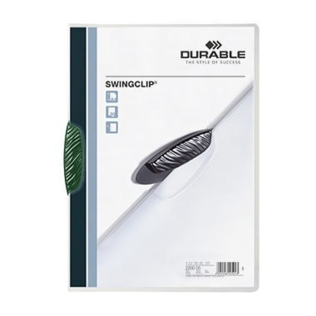 Produktabbildung: DURABLE Klemmmappe SWINGCLIP 226005 DIN A4 max. 30Bl. Klemme gn
