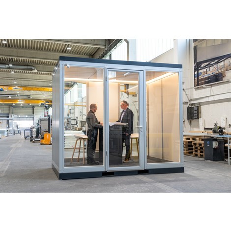 Produktabbildung Nr. 3: KLEUSBERG Mobiles Hallenbüro TRENDLINE CoWoCube®, BxLxH 2199 x 1153 x 2830 mm