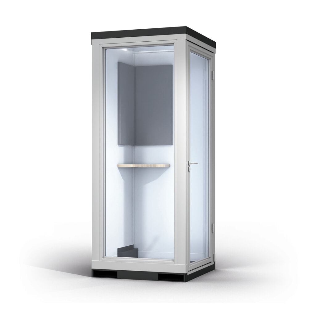 Produktabbildung: KLEUSBERG Mobiles Hallenbüro TRENDLINE CoWoCube®, BxLxH 1188 x 1148 x 2830 mm