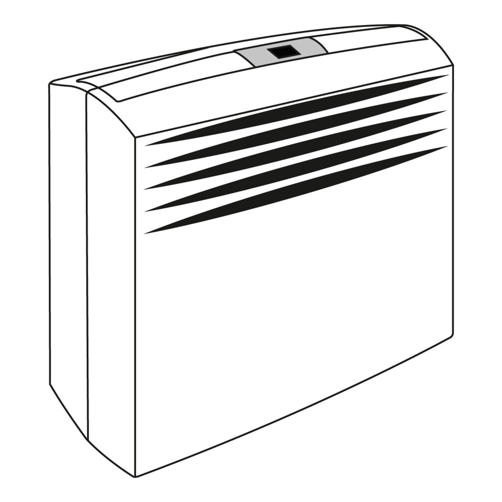 Produktabbildung: Klimagerät, Kühlleistung 2,0 kW für FLADAFI® Materialcontainer