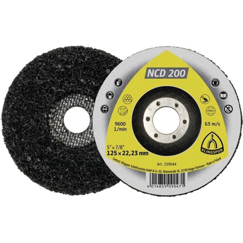 Produktabbildung: KLINGSPOR Grobreinigungsscheibe NCD 200 Ø125xmm Bohr.22,23mm