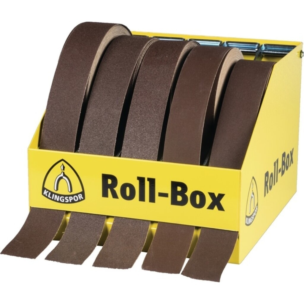 KLINGSPOR Sparrollenhalter ROLL-BOX, f.5 Rollen a 50 mm Breite Produktabbildung: KLINGSPOR Sparrollenhalter ROLL-BOX, f.5 Rollen a 50 mm Breite