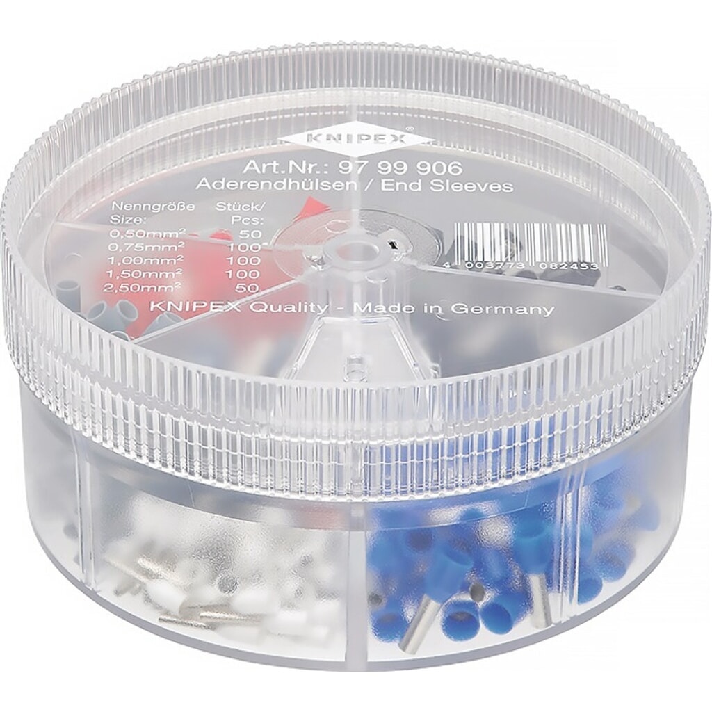 Produktabbildung Nr. 1: KNIPEX Aderendhülsenbox 400-tlg.0,5-2,5 mm² Ku.-Box