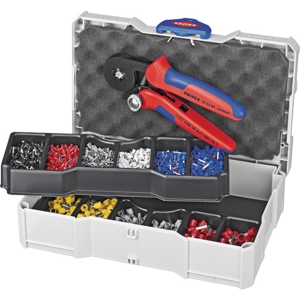 Produktabbildung Nr. 2: Knipex Aderendhülsensortiment 1251tlg.0,5-10mm² Crimpzange im Systainer