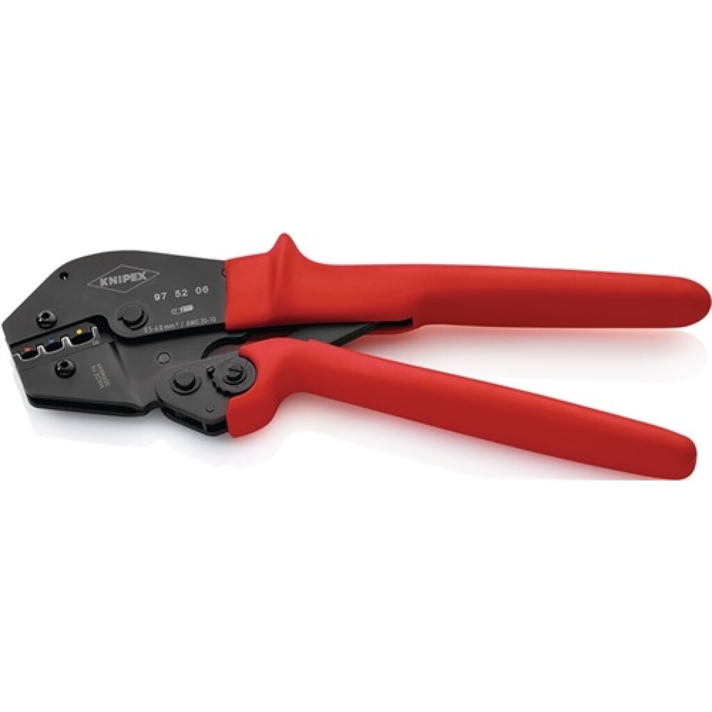 Produktabbildung: Crimpzange L.250mm brün. f.isol. Kabelschuhe u.Steckverb. m.Ku.-Hüllen Knipex