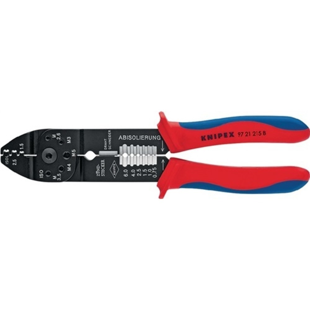 Produktabbildung Nr. 1: Crimpzange 0,5-2,5mm2 Stahl brün. f.Steckverbinder KNIPEX m.Ku.-Hüllen