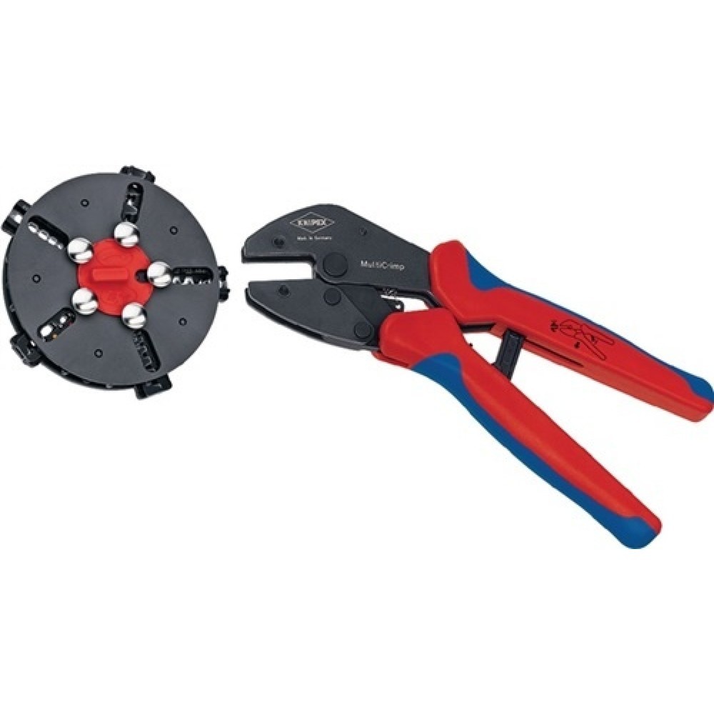 Produktabbildung Nr. 1: Crimpzangelzange L.250mm MultiCrimp m.5Wechseleinsätzen KNIPEX