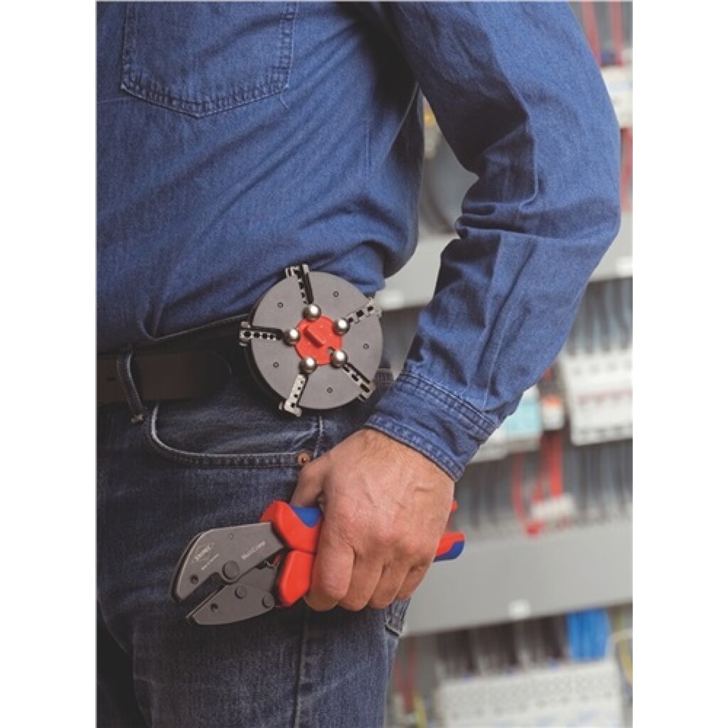 Crimpzange L.250mm m.3Wechseleinsätzen KNIPEX Produktabbildung Nr. 6: Crimpzange L.250mm m.3Wechseleinsätzen KNIPEX