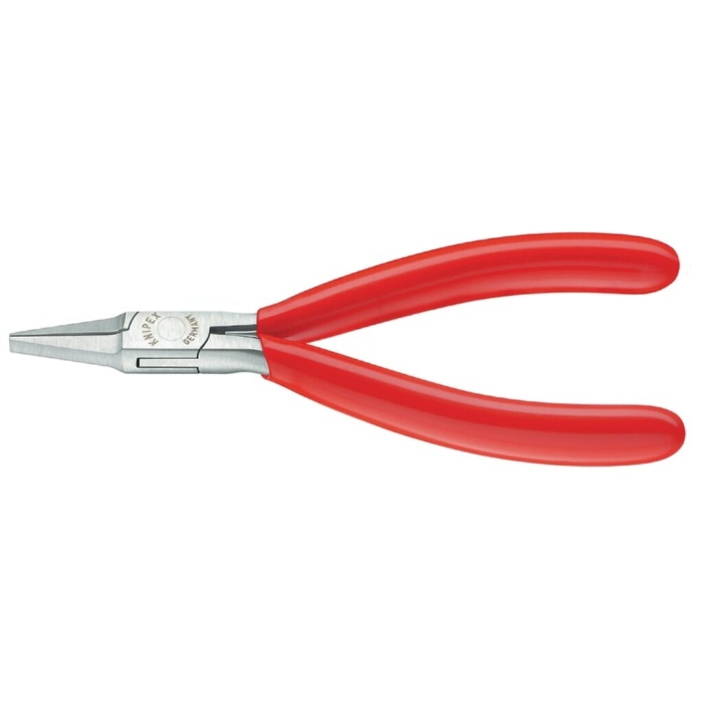 Produktabbildung: KNIPEX Elektronikgreifzange Gesamt-L.115mm flachbreite Backen Form 2 Ku.-Überzug