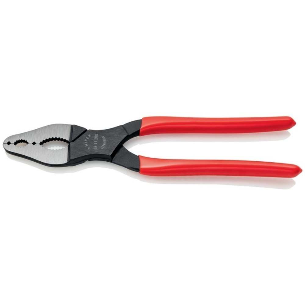 Produktabbildung: Knipex Fahrzeugkonuszange, Gesamtlänge 200 mm, Form 1 poliert Kunststoffüberzug
