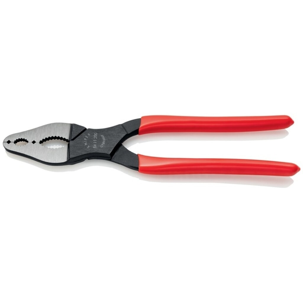 Knipex Fahrzeugkonuszange, Gesamtlänge 200 mm, Form 1 poliert Kunststoffüberzug Produktabbildung: Knipex Fahrzeugkonuszange, Gesamtlänge 200 mm, Form 1 poliert Kunststoffüberzug