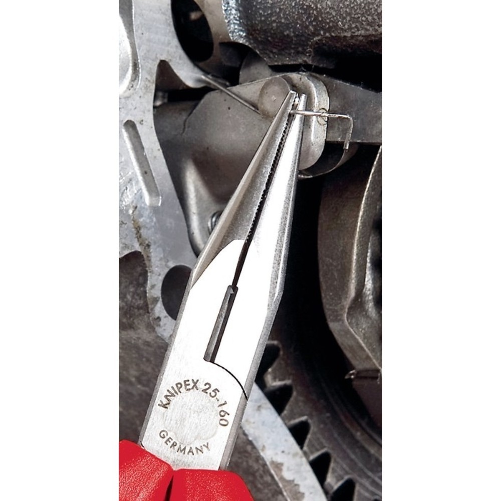 Produktabbildung Nr. 2: Knipex Flachrundzange, Länge 160 mm flach/rund gerade, poliert Kunststoffüberzug