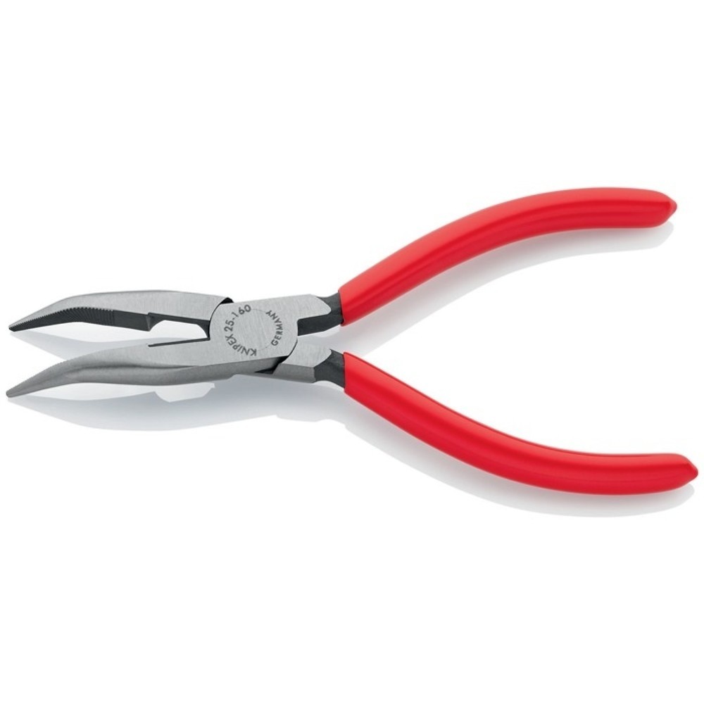 Produktabbildung Nr. 3: Knipex Flachrundzange, Länge 160 mm flach/rund 40° gewinkelt, poliert Kunststoffüberzug