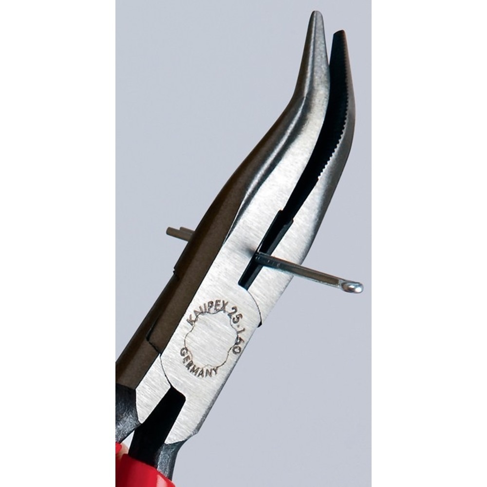 Produktabbildung Nr. 3: Knipex Flachrundzange, Länge 160 mm flach/rund gerade, poliert Kunststoffüberzug