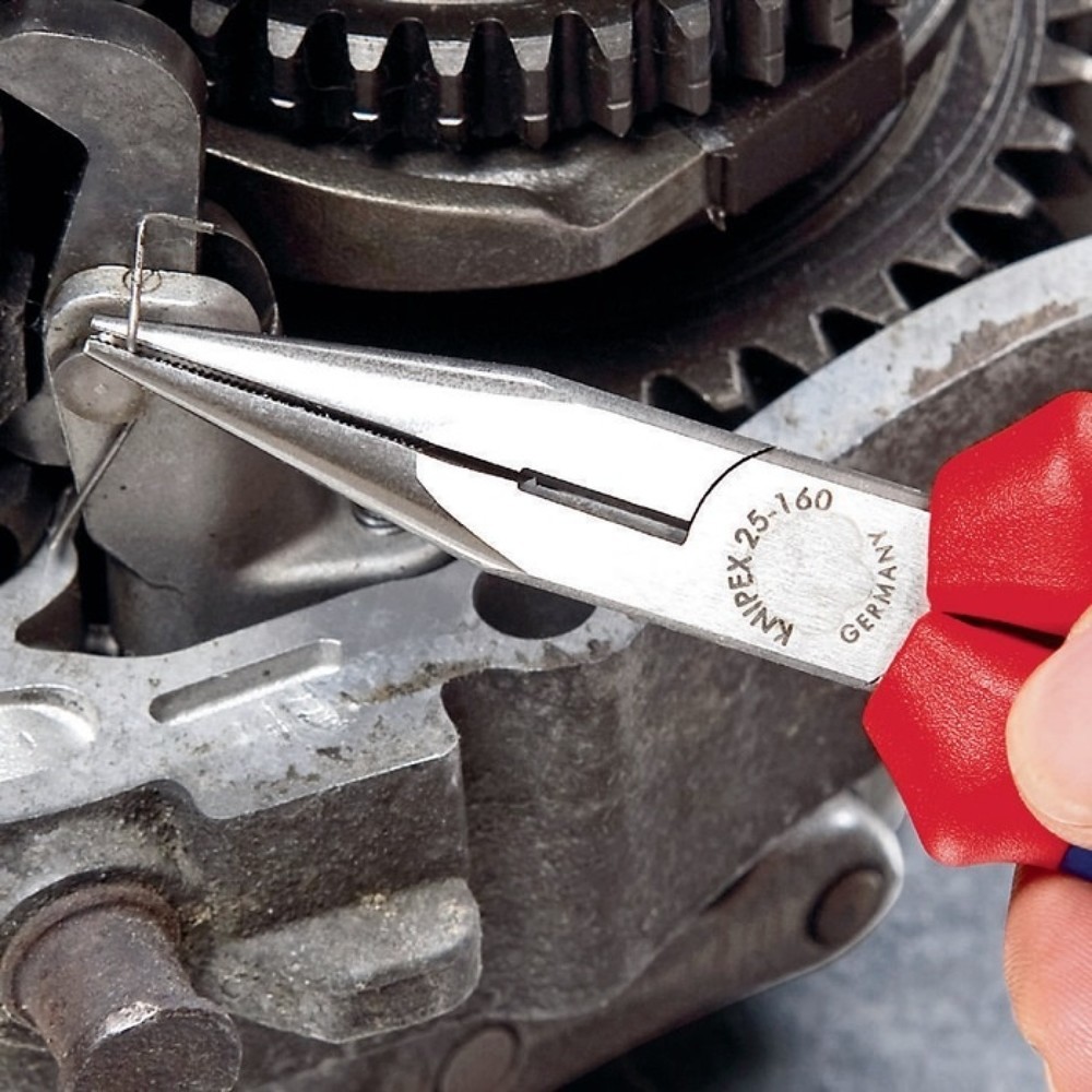 Produktabbildung Nr. 5: Knipex Flachrundzange, Länge 160 mm flach/rund gerade, poliert Kunststoffüberzug