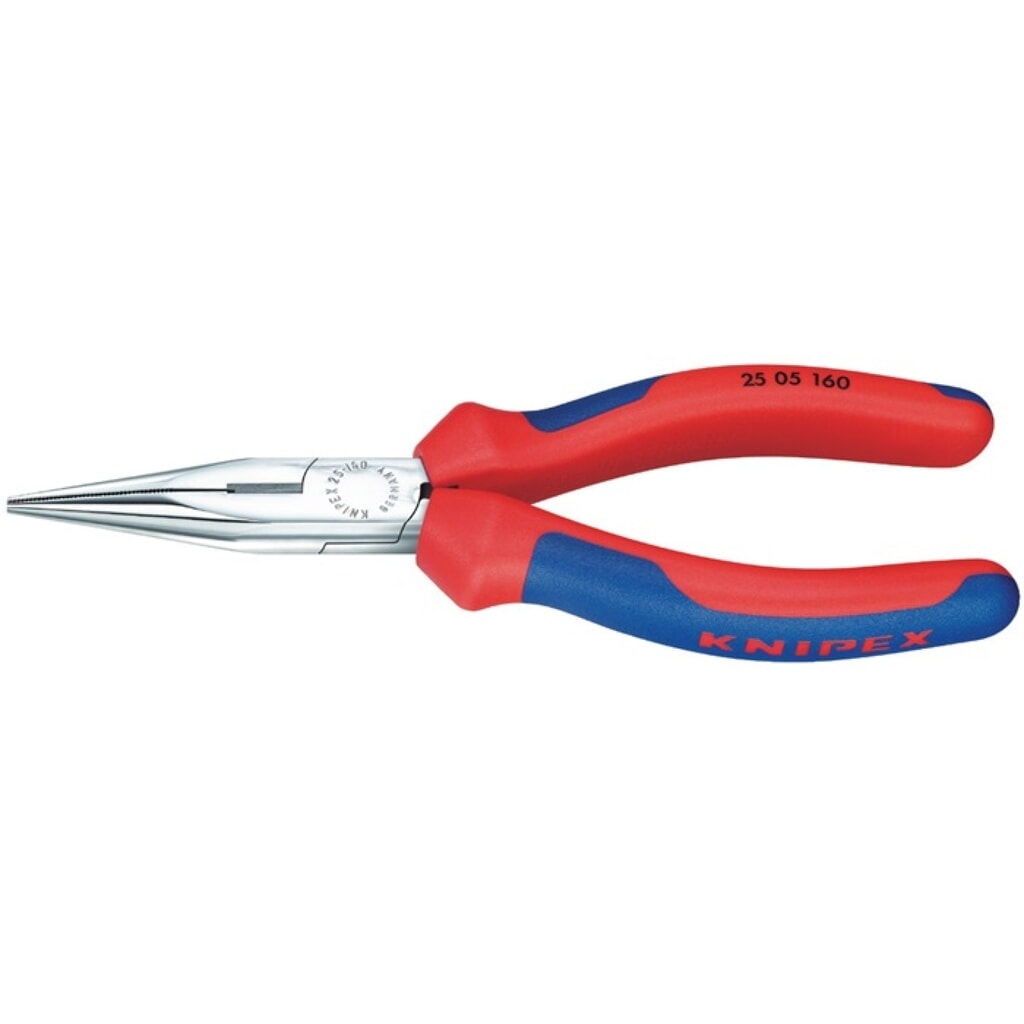 KNIPEX Flachrundzange L.140mm flach/rund ger.Mehrkomp.-Hüllen Produktabbildung: KNIPEX Flachrundzange L.140mm flach/rund ger.Mehrkomp.-Hüllen