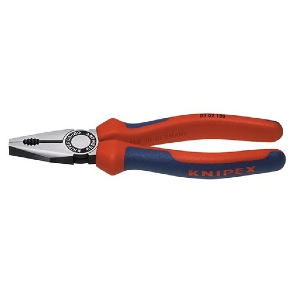 Produktabbildung: Kombizange L.180mm pol.Mehrkomp.-Hülle KNIPEX