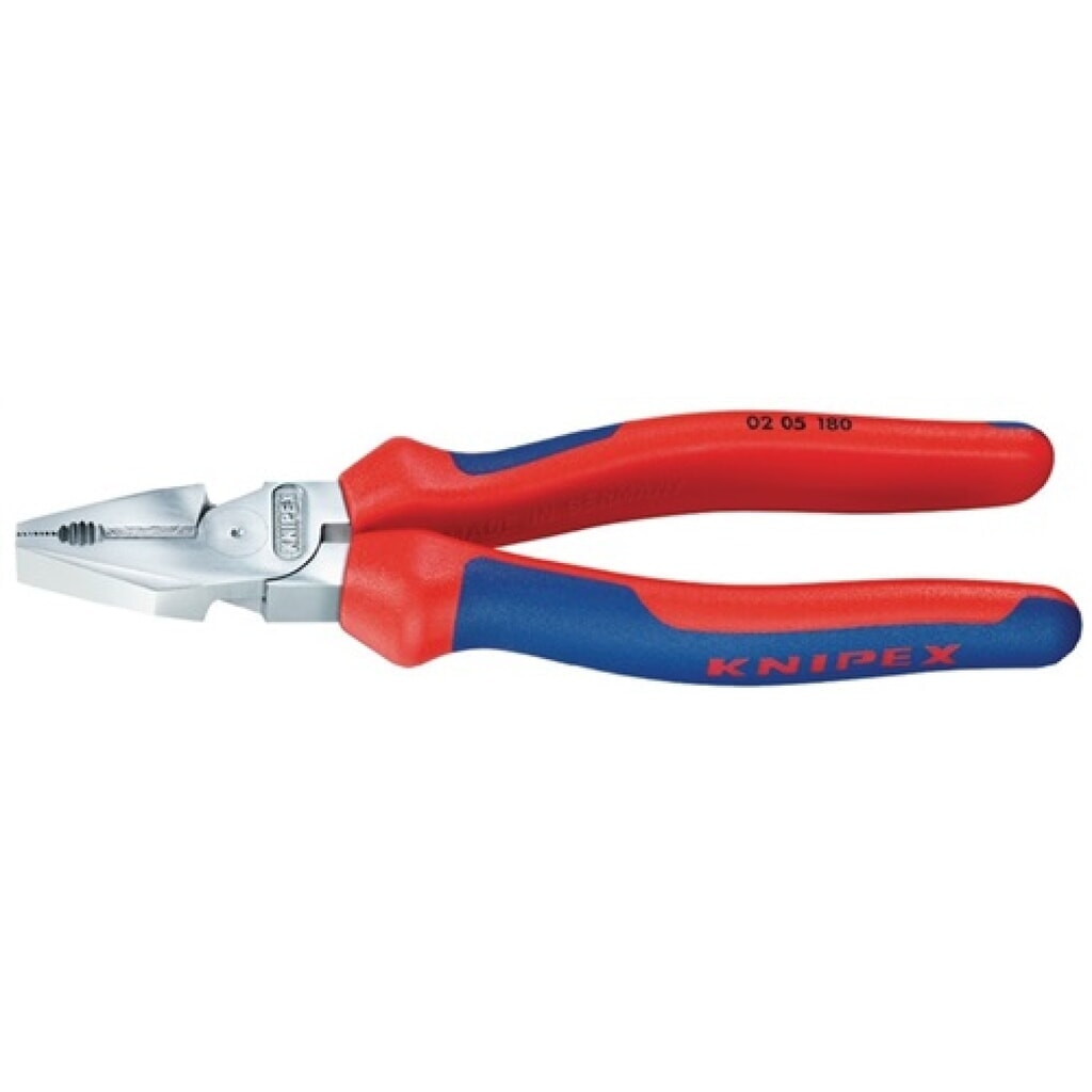 Kraftkombizange L.180mm verchr.Mehrkomp.-Hülle KNIPEX Produktabbildung: Kraftkombizange L.180mm verchr.Mehrkomp.-Hülle KNIPEX