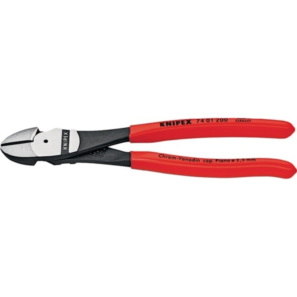 Kraftseitenschneider DIN ISO 5749 L.140mm pol.Form 0 Ku.-Überzug KNIPEX Produktabbildung: Kraftseitenschneider DIN ISO 5749 L.140mm pol.Form 0 Ku.-Überzug KNIPEX