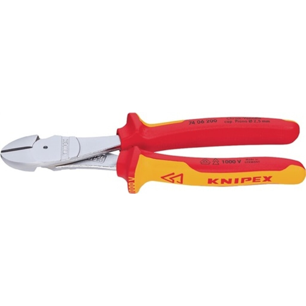 KNIPEX Kraftseitenschneider Form 0, VDE, tauchisoliert