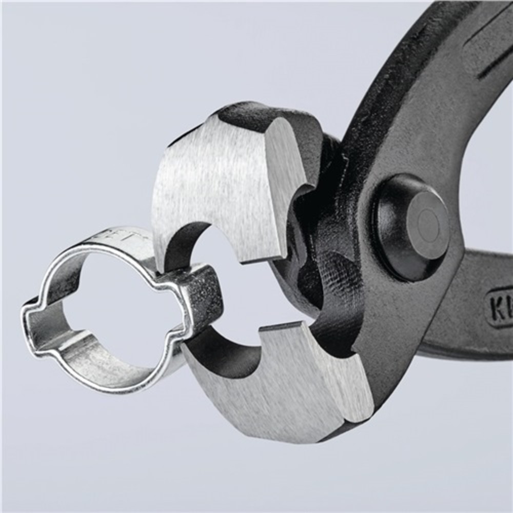 Produktabbildung Nr. 5: Ohrklemmenzange L.220mm Kopf schwarz atram.Ku.-Überzug seitl.Pressnase KNIPEX