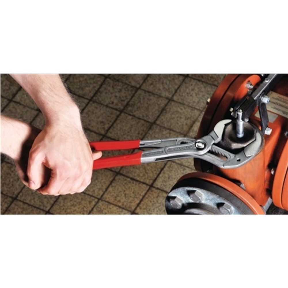 N° de l'image du produit 2 : Pince multiprise Cobra® longueur 400 mm envergure 95 mm poli revêtement en plast